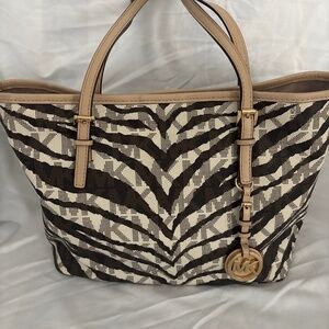 Animal print Michael Kors tote bag